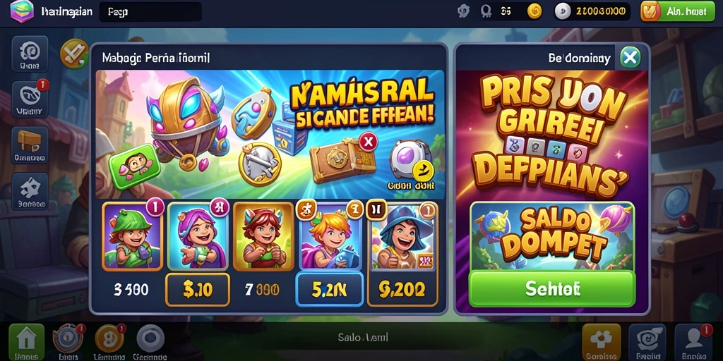Fitur putaran gratis yang mendebarkan.