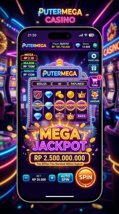 putermega — layar beranda